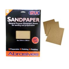 Stuk Sandpaper - Grit 240 - 5 Sheets