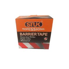 Stuk Professional Red / White Barrier Tape - 500m