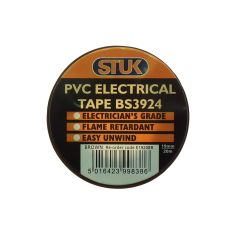 Stuk PVC Electrical Tape 19mm X 20m Brown