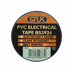 Stuk Blue PVC Electrical Tape - 19mm X 20m