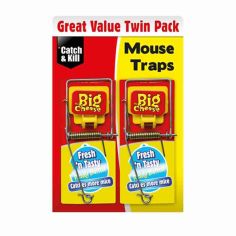 Big Cheese Fresh Baited Mouse Trap - Twin Pack