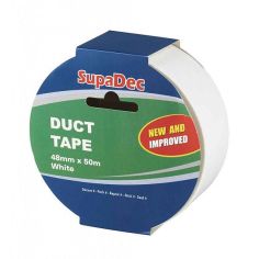 SupaDec Duct Tape - White 48mm x 50m