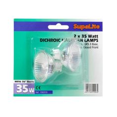 Supalite 35W Xenon Halogen GU5.3 Spot Lightbulbs - Pack Of 2