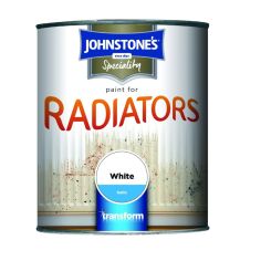 Johnstones 750ml Radiator Paint Satin Finish Brilliant White