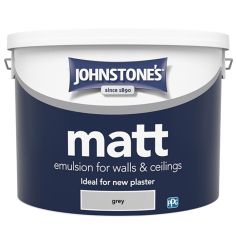 Johnstone's Matt Emulsion Grey - 10L