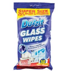 Duzzit Glass Wipes - Pack of 50