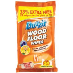 Duzzit Wood Floor Wipes - Pack of 18 