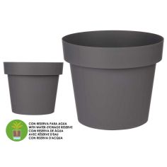 Grey Pot with Water-Storage Reserve - 35cm 