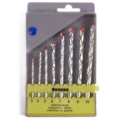 Masonry Drill Bit Set - 8 pieces 