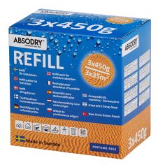 AbsoDry Moisture Absorber Refill Unscented 450g -  3 Pack