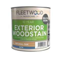 Fleetwood 10 Year Exterior Woodstain 2.5L - Natural Oak 