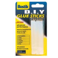 Bostik DIY Hot Melt Glue Gun Sticks (6 x 100mm)