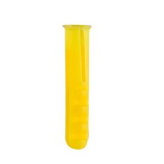 Yellow Plastic Plugs 5 x 25mm - Pack of 50