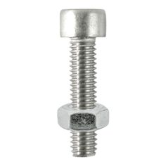 Stainless Steel Cap Socket Screws & Hex Nuts - M6 X 25mm