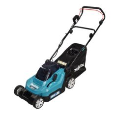 Makita Twin 18V Brushless Lawnmower 43Cm With 2X 5.0Ah Batteries And Dc18Sh Twin Port Charger