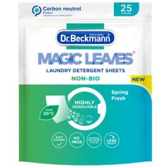 Dr Beckmann Magic Leaves Non-Bio Laundry Detergent Sheets Intense Fresh