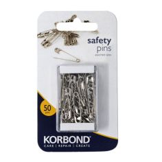 Korbond Safety Pins Silver