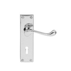 Victorian Scroll Lever Handle Chrome