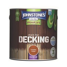 Johnstone's Decking Stain Country Cedar - 2.5L