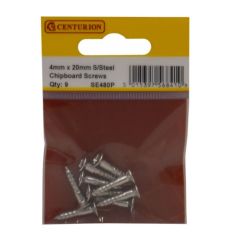 General Purpose Stainless Steel Pozi Twin Thread Countersunk Screws - 4 x 20mm