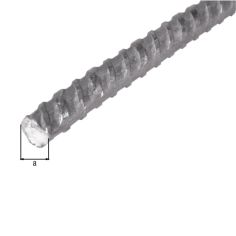 Steel Twisted Rod Raw - 8mm x 2m 