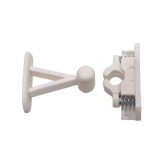 Plastic Retaining Door Catch - White