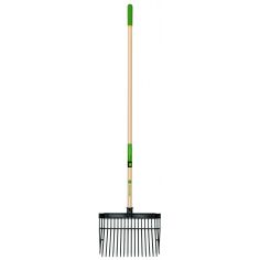 John Deere 16 Tine Poly Bedding Fork 54" with Wood Handle