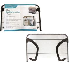 Black 5 Bar Radiator Airer 