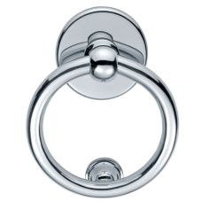 Chrome Plated Victorian Ring Door Knocker 