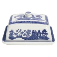 Blue Willow Cvd Butter Dish 15.5x10.5cm