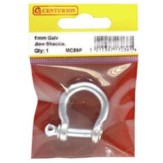 Galvanised Steel Bow Shackles - 6mm x 25mm x 18mm