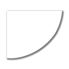 Tema White Corner Shelf 40cm x 40cm