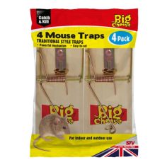 Wooden Mouse Trap - 4-Pack