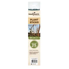 Grass Roots Plant Sticks Green 40cm - Pack of 25