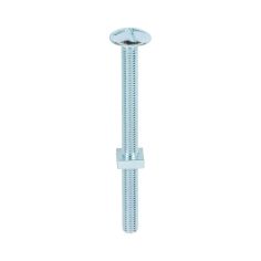 Roofing Bolts with Square Nuts Zinc M8 x 100 - Box of 50