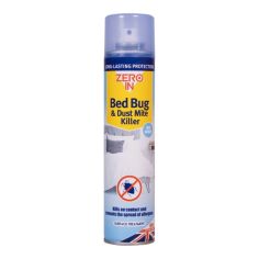 Zero In Bed Bug & Dust Mite Killer Aerosol - 300ml 