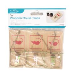 Wooden Mouse Traps - Pack of 3
