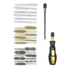 Brush Set Nylon, Steel & Brass - 20 pieces