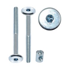 Furniture Bolts Nuts M6x60mm 