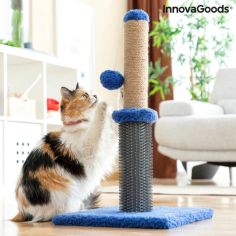 InnovaGoods Cat Massager Scratching Post with Ball