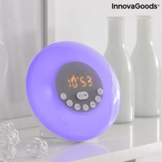 InnovaGoods Rechargeable Dawn Alarm Clock with Speaker