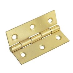 Light Butt Hinge Brass - 75mm 