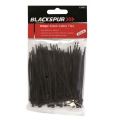 Black Cable Ties - Pack of 100