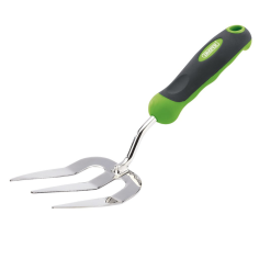 Hand Fork with Stainless Steel Prongs and Soft Grip Handle 