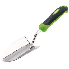 Trowel with Stainless Steel Scoop and Soft Grip Handle