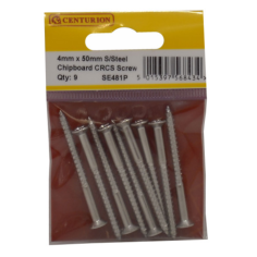 General Purpose Stainless Steel Pozi Twin Thread Countersunk Screws 4 x 50mm