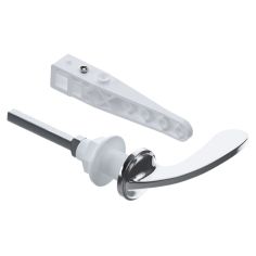 Metal Toilet Handle Chrome 3/8"