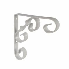 Scroll Shelf Bracket White 10 X 10