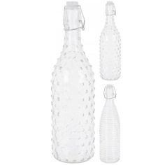 Glass Bottle with Swing Silicone Lid - 1L