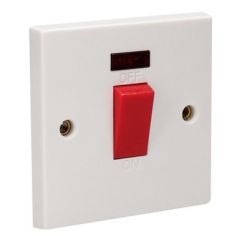 Cooker Switch with Neon - 45A 